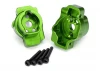 Traxxas Portal drive axle mount rear 6061-T6 Aluminium (green-anodized) (left and right)/ 2.5x16 CS (4)