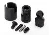 Traxxas Output drive transmission or differential (pin retainer (1)/ drive cup (1)/ drive ball (1)/ drive pin (1)/ 3x11 screw pin (1)/ cross pin (black) (1) 3x6 BCS with threadlock (1)