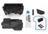 Traxxas Box receiver (sealed) (steering servo mount)/ receiver cover/ access plug/ foam pads/ silicone grease/ 2.5x10 CS (3)