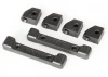 Traxxas Mounts suspension arms (front rear) (4)/ hinge pin retainers (2)