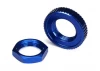 Traxxas Servo saver nuts Aluminium blue-anodized (hex (1) serrated (1)