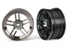 Traxxas Wheels 1.9 split-spoke (black chrome) (front) (2)