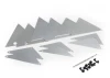 Traxxas Tube chassis inner panels (silver Aluminium) (front (2)/ wheel well (4)/ middle (4)/ rear (2)