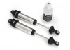 Traxxas Shocks GTR 139mm silver Aluminium (fully assembled w/o springs) (rear threaded) (2)