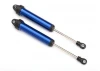 Traxxas Shocks GTR 160mm Aluminium (blue-anodized) (fully assembled w/o springs) (rear no threads) (2)