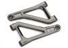 Traxxas Suspension arms upper (left right) (satin black chrome-plated) (assembled with hollow balls)