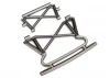 Traxxas Bumper front/ bumper support (satin black chrome-plated)