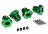 Traxxas Wheel hubs splined 17mm (green-anodized) (4)/ 4x5 GS (4) 3x14mm pin (4)