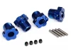 Traxxas Wheel hubs splined 17mm (blue-anodized) (4)/ 4x5 GS (4) 3x14mm pin (4)