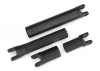Traxxas Half shafts center (internal splined (2)/ external splined (2) (plastic parts only)