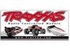 Traxxas racing banner, red & black (3x7 feet)