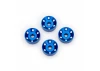 Traxxas Wheel washers, machined aluminium, blue (4)