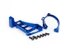 Traxxas Motor mounts (front + rear) (blue-anodised 6061-T6 aluminium)/ 3x10mm CCS (with threadlock) (4)/ 4x12mm BCS (with threadlock) (2) (for use with 3461 motor)