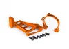 Traxxas Motor mounts (front + rear) (orange-anodised 6061-T6 aluminium)/ 3x10mm CCS (with threadlock) (4)/ 4x12mm BCS (with threadlock) (2) (for use with 3461 motor)