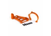 Traxxas Motor mounts (front + rear) (orange-anodised 6061-T6 aluminium)/ 3x10mm CCS (with threadlock) (4)/ 4x12mm BCS (with threadlock) (2) (for use with 3483 motor)