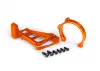 Traxxas Motor mounts (front + rear) (orange-anodised 6061-T6 aluminium)/ 3x10mm CCS (with threadlock) (4)/ 4x12mm BCS (with threadlock) (2) (for use with 3483 motor)