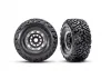Traxxas MAXX Slash SC Belted Tyres Glued on Black/Grey 17mm Hex Wheels (2)