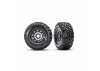 Traxxas MAXX Slash SC Belted Tyres Glued on Grey 17mm Hex Wheels (2)