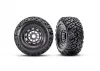 Traxxas MAXX Slash SC Belted Tyres Glued on Grey 17mm Hex Wheels (2)