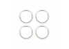 Traxxas Beadlock rings, silver (machined aluminium) (4)
