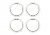 Traxxas Beadlock rings, silver (machined aluminium) (4)