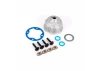 Traxxas Carrier, differential (aluminium)/ o-ring gaskets (2)/ ring gear gasket/ spacers (4)/ 12.2x18x0.5 MW/ 3x15mm flat-head machine screws (with threadlock) (4)