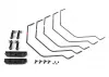Traxxas Sway bar kit, MAXX Slash (front and rear) (includes front and rear sway bars and linkage)