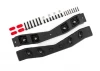 Traxxas Crossmember, rear (top + bottom), boat trailer/ tail light lens (4)/ 1.6x10mm BCS (black stainless) (8)/ 3x5mm BCS (black stainless) (7)/ 3x15mm CS (black stainless) (6)/ M3x0.5mm square nuts (4)