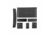 Traxxas Support posts, boat trailer (17mm (8), 30mm (8), 37mm (8), 65mm (4), 70mm (4)/ bunk boards (8)