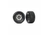 Traxxas Dirt Oval Grey Front Wheels w/ Hoosier Tyres (2)