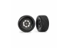 Traxxas Dirt Oval Grey Rear Wheels w/ Hoosier Tyres (2)