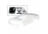 Traxxas Body, Ford Mustang (clear, trimmed, requires painting)/ decal sheet (includes side mirrors, spoiler, grilles, vents, hardware, + clipless mounting)