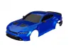 Traxxas Body, Ford Mustang, complete (blue) (painted, decals applied) (includes side mirrors, spoiler, grilles, vents, + clipless mounting)