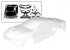 Traxxas Body, Ford Mustang (clear, trimmed, requires painting)/ decal sheet (includes side mirrors, spoiler, grilles, vents, hardware, + clipless mounting)