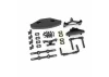 Traxxas Body mounts, front + rear/ body mount posts/ body mount sliders