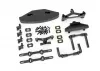 Traxxas Body mounts, front + rear/ body mount posts/ body mount sliders