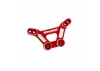 Traxxas Shock tower, front, 6061-T6 aluminium (red-anodised)/ 3x15mm BCS (with threadlock) (2)