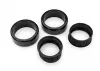 Traxxas Tyres, 1.9 Drift (1 dot, hard, rough surfaces) (front) (2)/ rubber inserts (2)