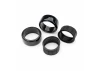 Traxxas Tyres, 1.9 Drift (1 dot, hard, rough surfaces) (rear) (2)/ rubber inserts (2)