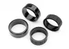 Traxxas Tyres, 1.9 Drift (2 dots, soft, smooth surfaces) (front) (2)/ rubber inserts (2)
