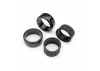 Traxxas Tyres, 1.9 Drift (2 dots, soft, smooth surfaces) (rear) (2)/ rubber inserts (2)