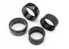 Traxxas Tyres, 1.9 Drift (2 dots, soft, smooth surfaces) (rear) (2)/ rubber inserts (2)