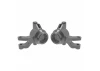 Traxxas Steering blocks, 6061-T6 aluminium (gray-anodised) (left + right), 3x12mm SS (with threadlock) (4), 3x15mm BCS (with threadlock) (2)