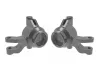 Traxxas Steering blocks, 6061-T6 aluminium (gray-anodised) (left + right), 3x12mm SS (with threadlock) (4), 3x15mm BCS (with threadlock) (2)