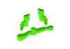Traxxas Steering bellcranks, draglink (green-anodised 6061-T6 aluminium), 3x13mm SS (with threadlock) (2), 3x12mm BCS (with threadlock) (2), 5x8x2.5mm ball bearings (2), 5x10x4mm ball bearings (2)
