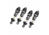 Traxxas Shocks, GTR long, hard-anodised, PTFE-coated bodies with TiN shafts (assembled with springs) (4)
