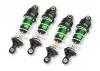 Traxxas Shocks, GTR long, green-anodised, PTFE-coated bodies with TiN shafts (assembled with springs) (4)