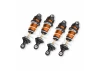 Traxxas Shocks, GTR long, orange-anodised, PTFE-coated bodies with TiN shafts (assembled with springs) (4)