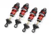 Traxxas Shocks, GTR long, red-anodised, PTFE-coated bodies with TiN shafts (assembled with springs) (4)