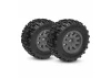 Traxxas Tyres + wheels, assembled (charcoal gray wheels, dual profile (2.1 outer, 2.6 inner), Sledgehammer tyres, foam inserts) (rear) (2)